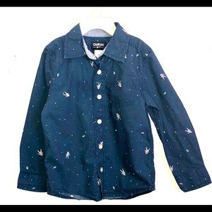 Boys Astronaut Themed Shirt SZ 3T